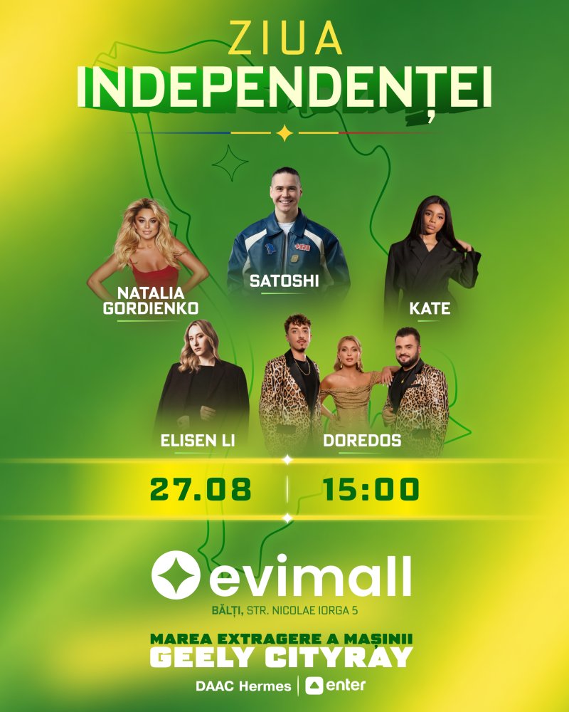 27 august, Ziua Independenței se sărbătorește la EVIMALL